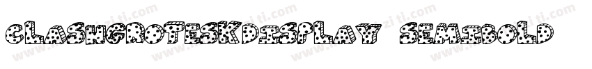 ClashGroteskDisplay Semibold字体转换